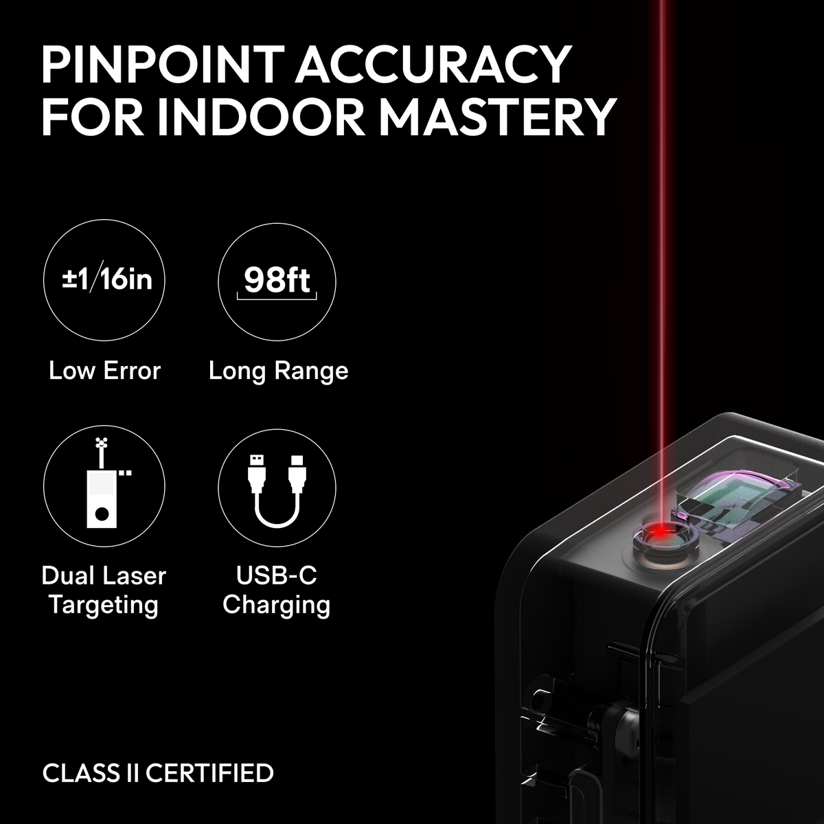 HOTO Laser Measure, 30m