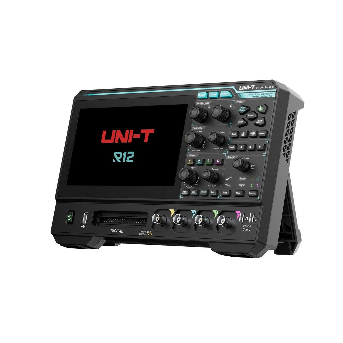 MSO1154HD-series housing displaying the startup screen