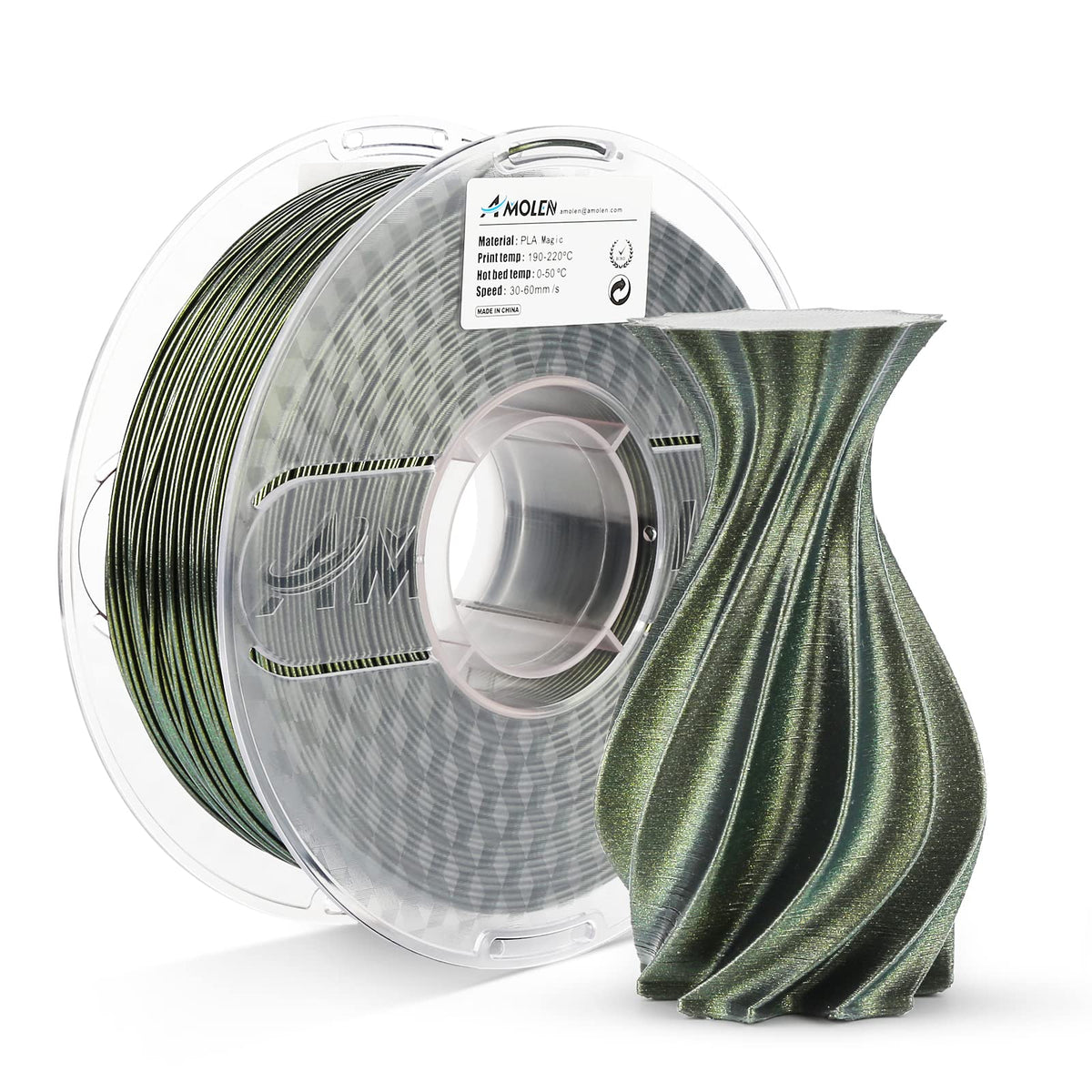 Amolen PLA Galaxy / Sparkle & Shiny 1.75mm, 1KG/2.2LB