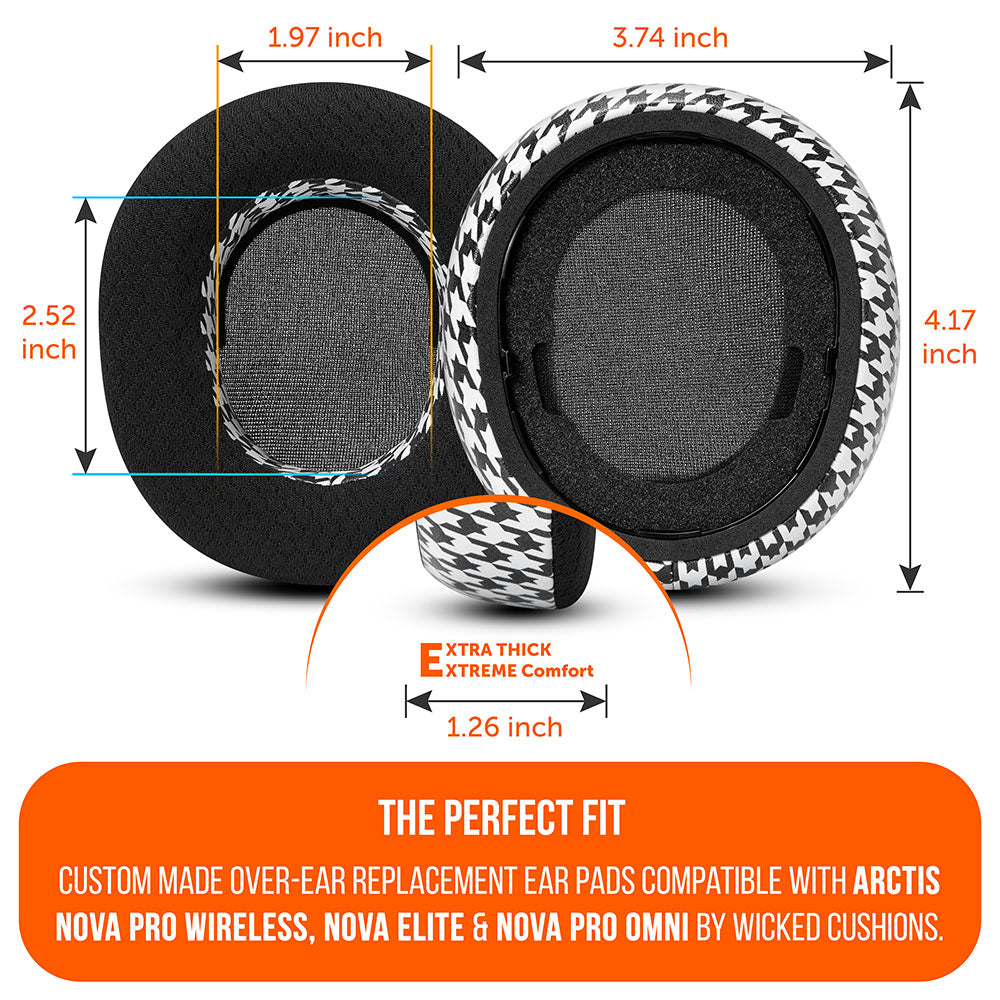 Wicked Cushions Arctis Nova Pro Wireless, Nova Elite & Nova Pro Omni Earpads - WC FreeZe Cooling Gel