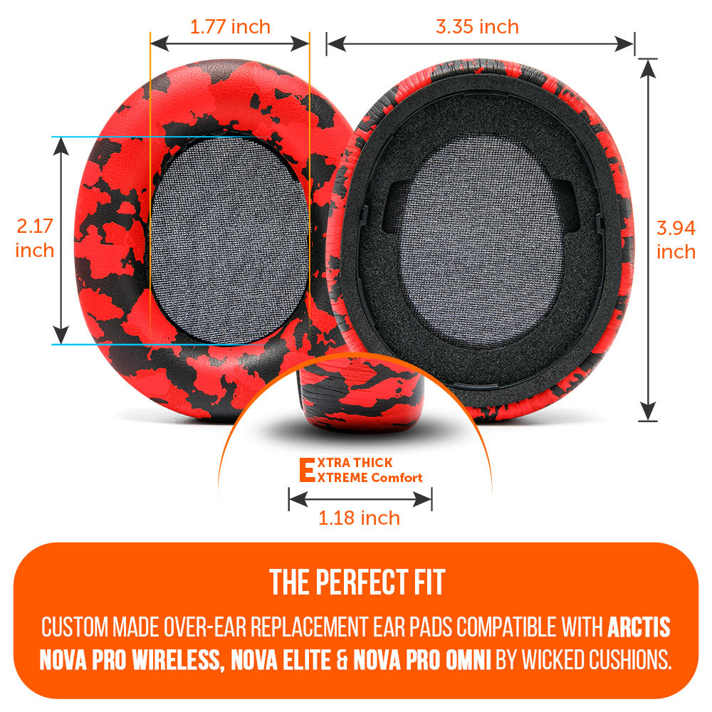 Wicked Cushions Arctis Nova Pro Wireless, Nova Elite & Nova Pro Omni Earpads - WC PadZ Nova Pro Wireless