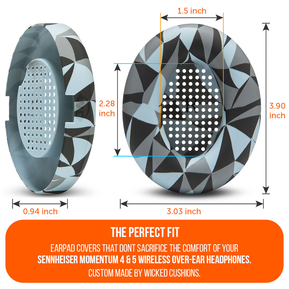 Wicked Cushions Sennheiser Momentum 4 & 5 Earpad Sweat Covers - WC SweatZ Momentum 4 & 5