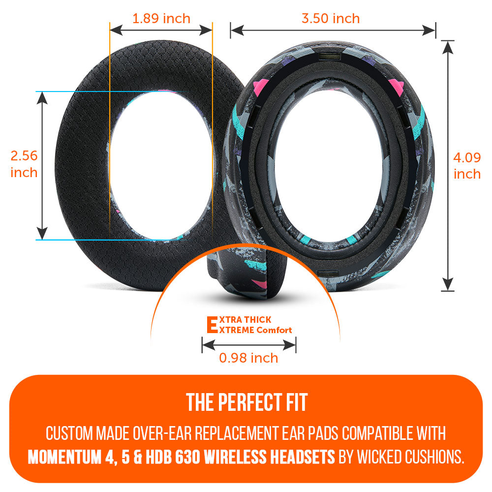 Wicked Cushions Sennheiser Momentum 4, 5 & HDB 630 Earpads - WC FreeZe Cooling Gel
