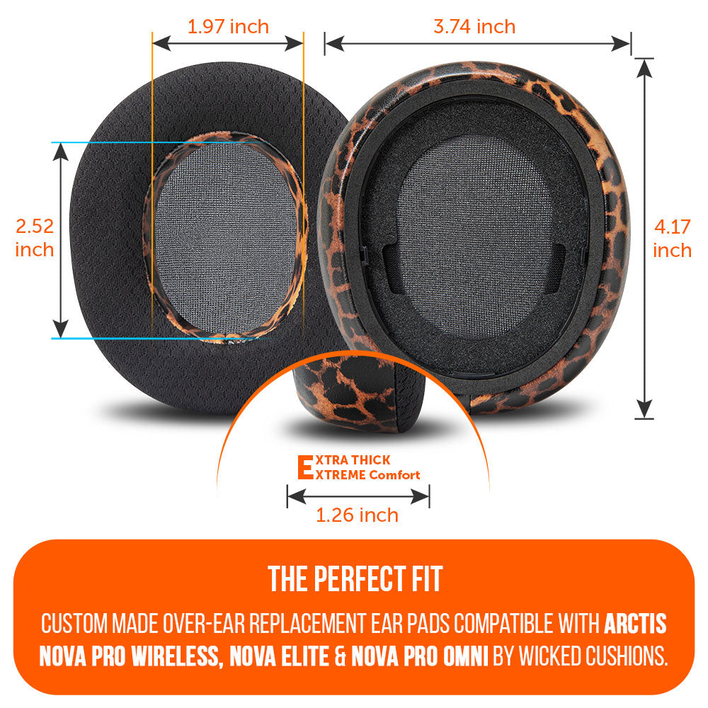 Wicked Cushions Arctis Nova Pro Wireless, Nova Elite & Nova Pro Omni Earpads - WC FreeZe Cooling Gel
