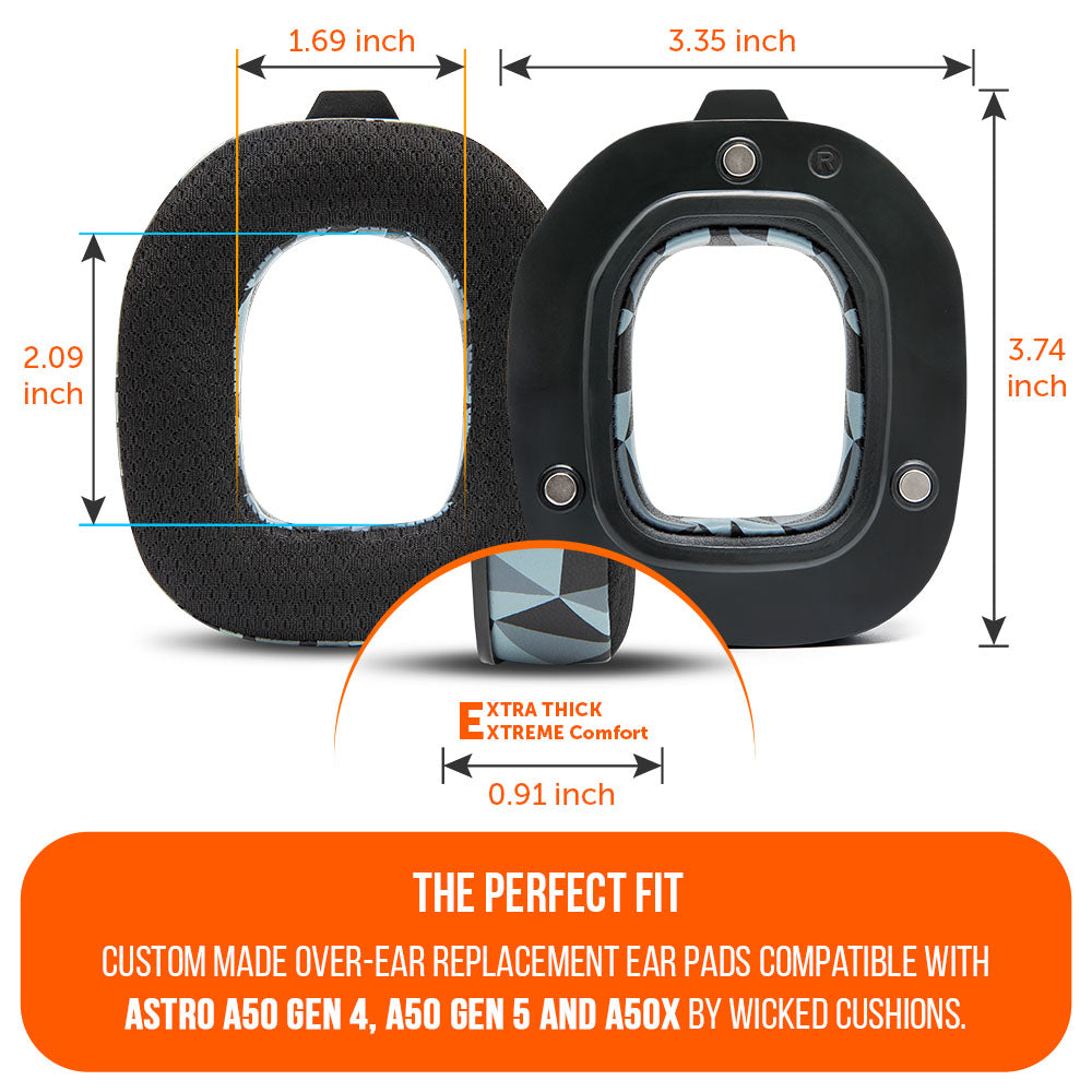 Wicked Cushions Astro A50 Gen 4, Gen 5 and A50X Earpads - WC FreeZe Cooling Gel