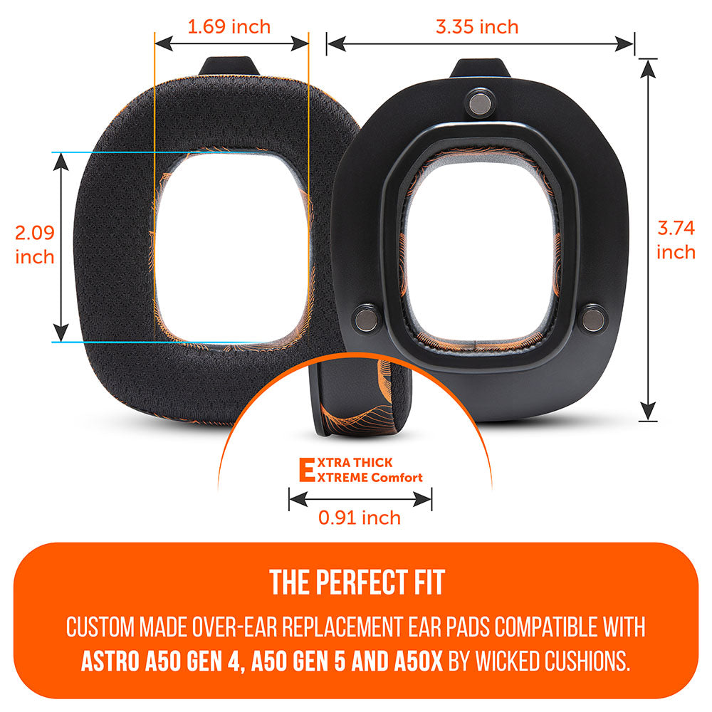 Wicked Cushions Astro A50 Gen 4, Gen 5 and A50X Earpads - WC FreeZe Cooling Gel