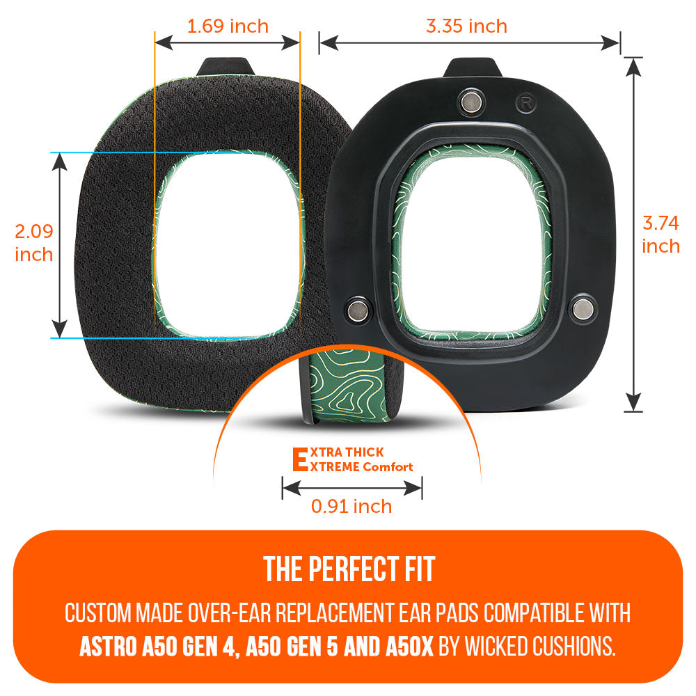 Wicked Cushions Astro A50 Gen 4, Gen 5 and A50X Earpads - WC FreeZe Cooling Gel