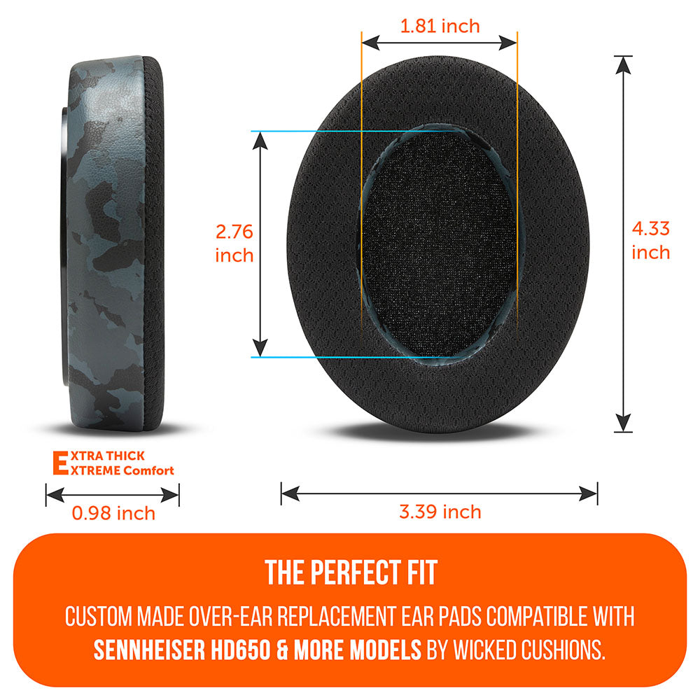 Wicked Cushions Sennheiser HD6XX & HD600 Gel Earpads - WC FreeZe HD