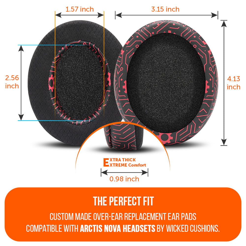 Wicked Cushions Arctis Nova Earpads - WC FreeZe Cooling Gel