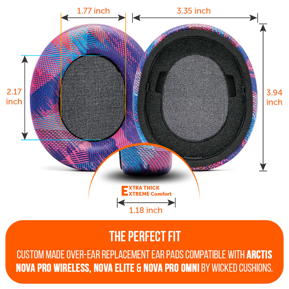 Wicked Cushions Arctis Nova Pro Wireless, Nova Elite & Nova Pro Omni Earpads - WC PadZ Nova Pro Wireless