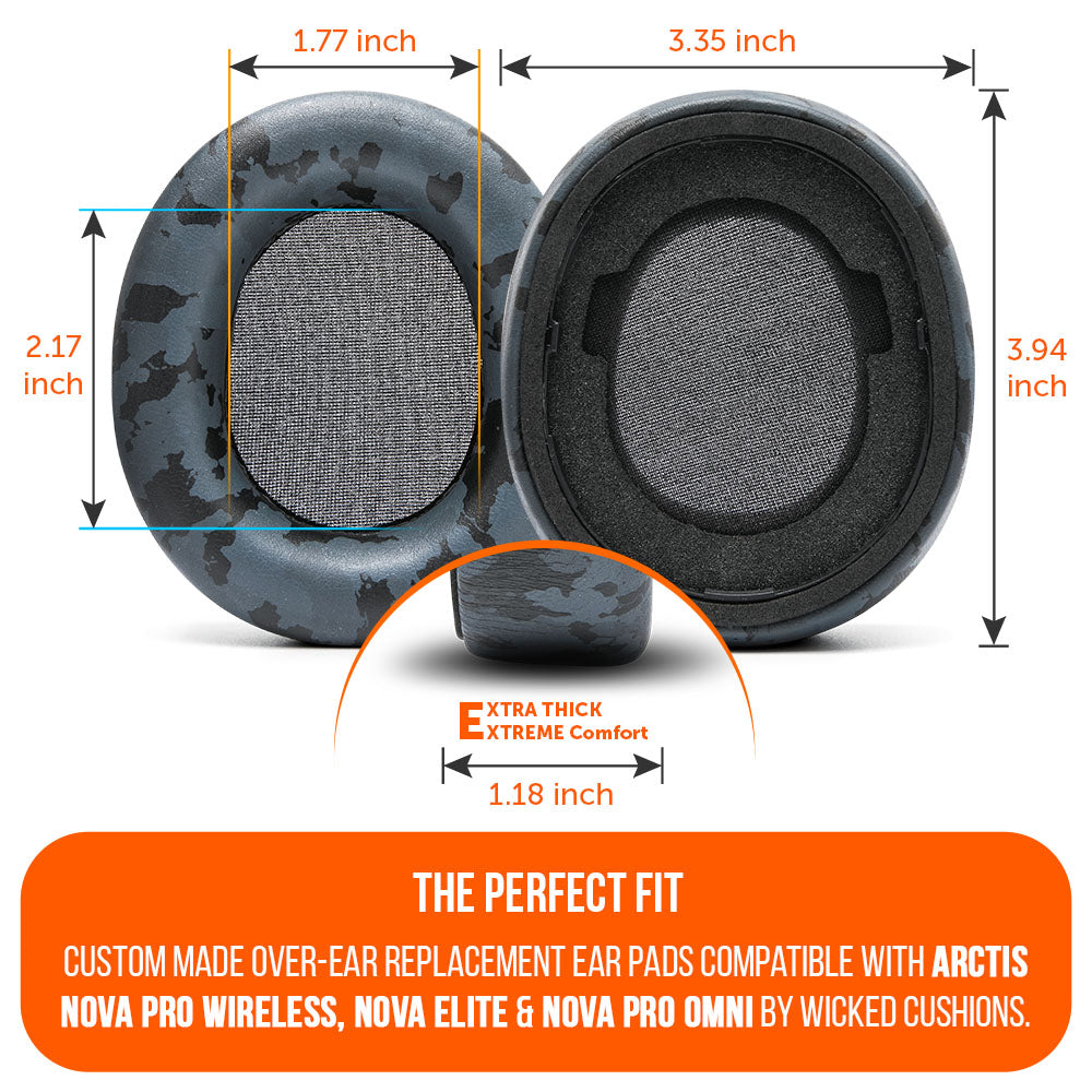 Wicked Cushions Arctis Nova Pro Wireless, Nova Elite & Nova Pro Omni Earpads - WC PadZ Nova Pro Wireless