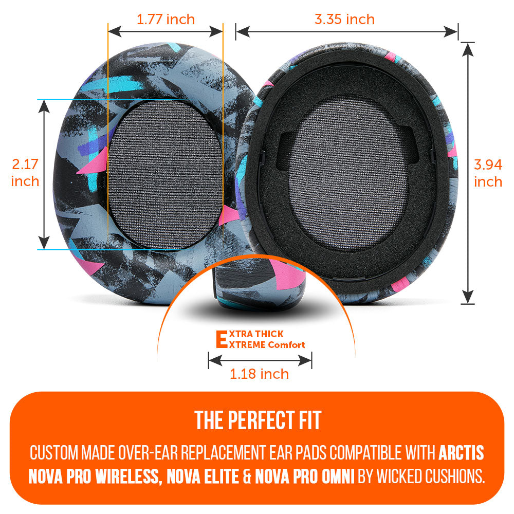 Wicked Cushions Arctis Nova Pro Wireless, Nova Elite & Nova Pro Omni Earpads - WC PadZ Nova Pro Wireless