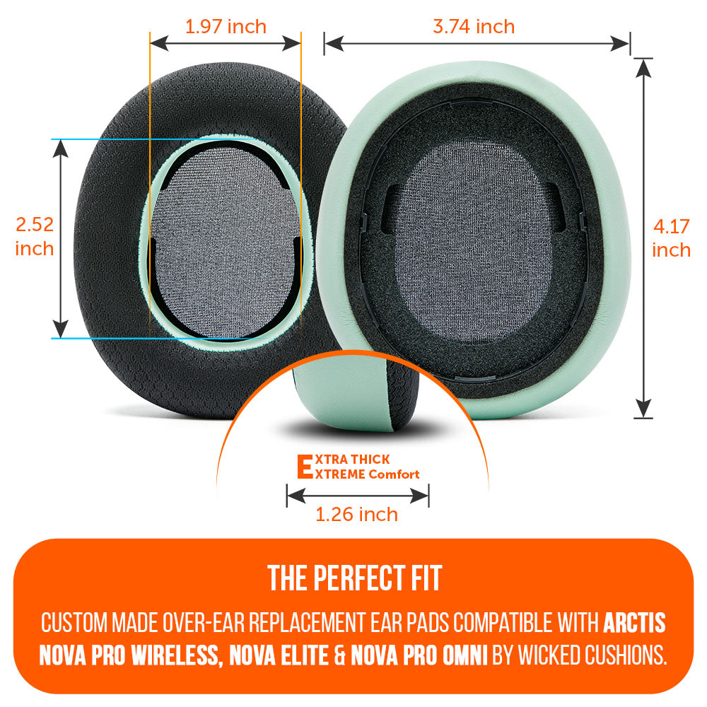 Wicked Cushions Arctis Nova Pro Wireless, Nova Elite & Nova Pro Omni Earpads - WC FreeZe Cooling Gel