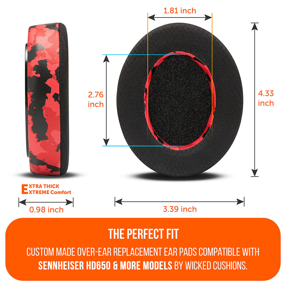 Wicked Cushions Sennheiser HD6XX & HD600 Gel Earpads - WC FreeZe HD