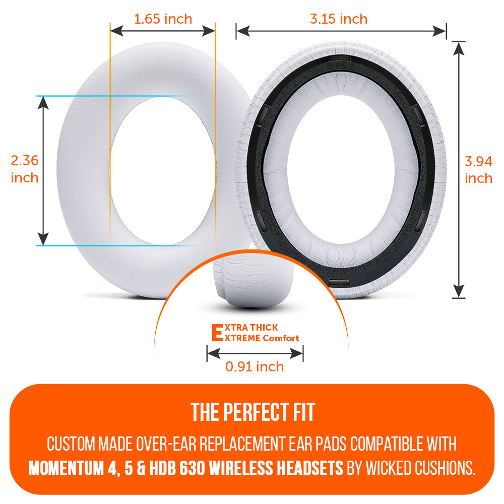 Wicked Cushions Sennheiser Momentum 4, 5 & HDB 630 Earpads - WC PadZ Momentum 4, 5 & HDB 630