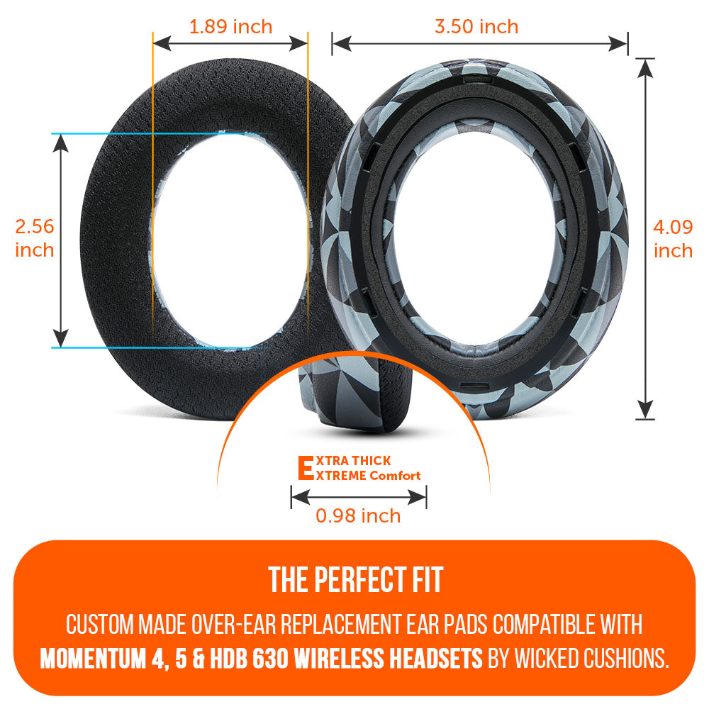 Wicked Cushions Sennheiser Momentum 4, 5 & HDB 630 Earpads - WC FreeZe Cooling Gel