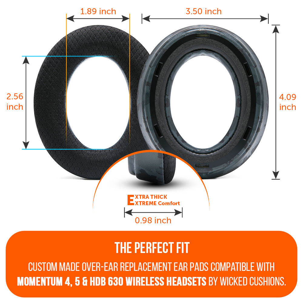 Wicked Cushions Sennheiser Momentum 4, 5 & HDB 630 Earpads - WC FreeZe Cooling Gel