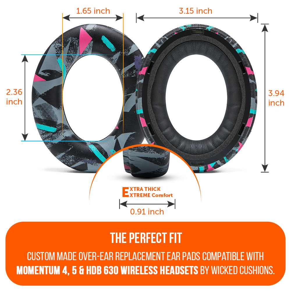 Wicked Cushions Sennheiser Momentum 4, 5 & HDB 630 Earpads - WC PadZ Momentum 4, 5 & HDB 630