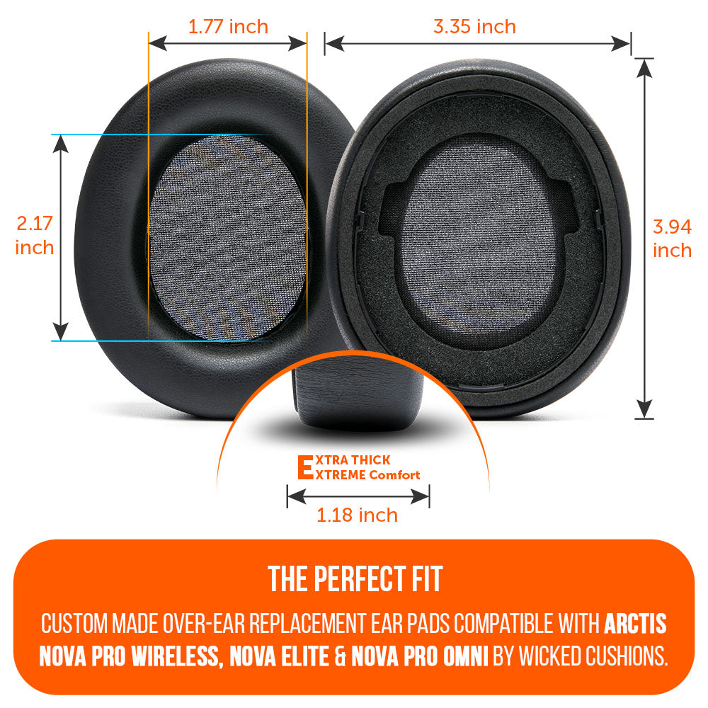Wicked Cushions Arctis Nova Pro Wireless, Nova Elite & Nova Pro Omni Earpads - WC PadZ Nova Pro Wireless