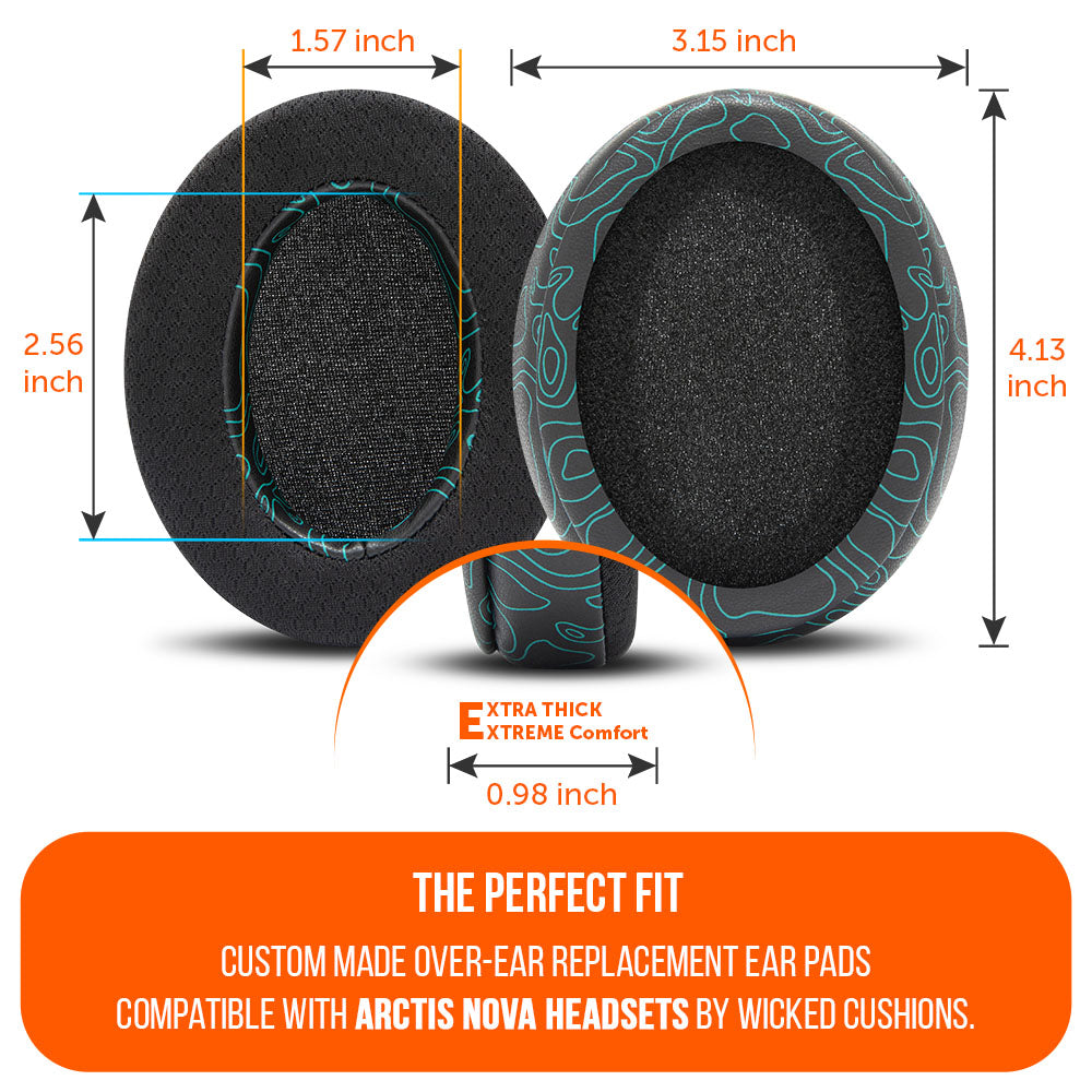 Wicked Cushions Arctis Nova Earpads - WC FreeZe Cooling Gel