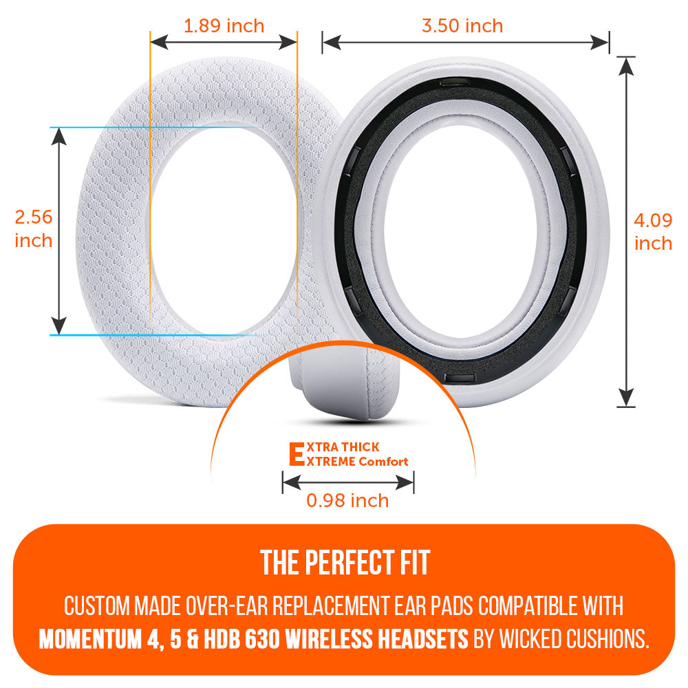 Wicked Cushions Sennheiser Momentum 4, 5 & HDB 630 Earpads - WC FreeZe Cooling Gel