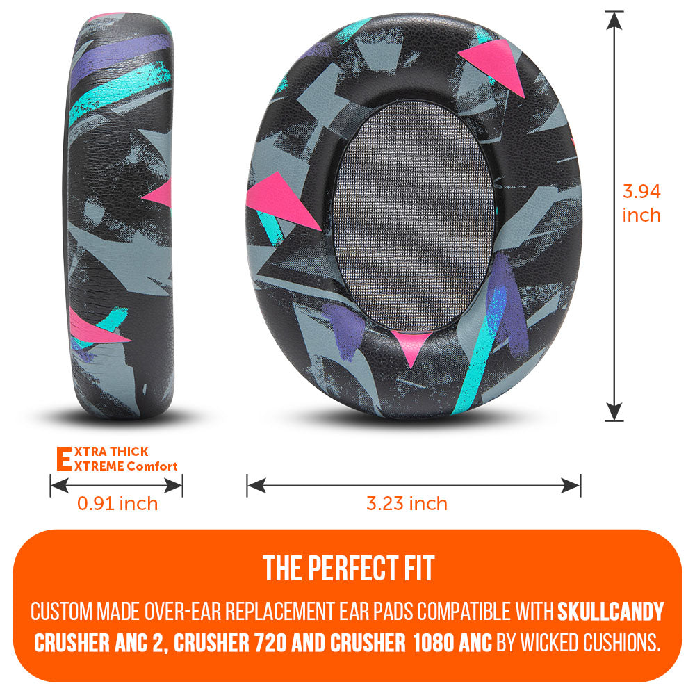 Wicked Cushions Skullcandy Crusher ANC 2, Crusher 720 and Crusher 1080 ANC Earpads - WC PadZ Crusher ANC 2