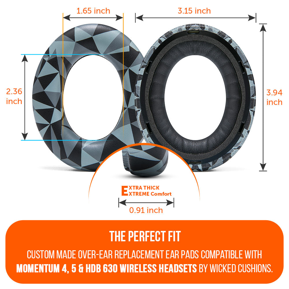 Wicked Cushions Sennheiser Momentum 4, 5 & HDB 630 Earpads - WC PadZ Momentum 4, 5 & HDB 630