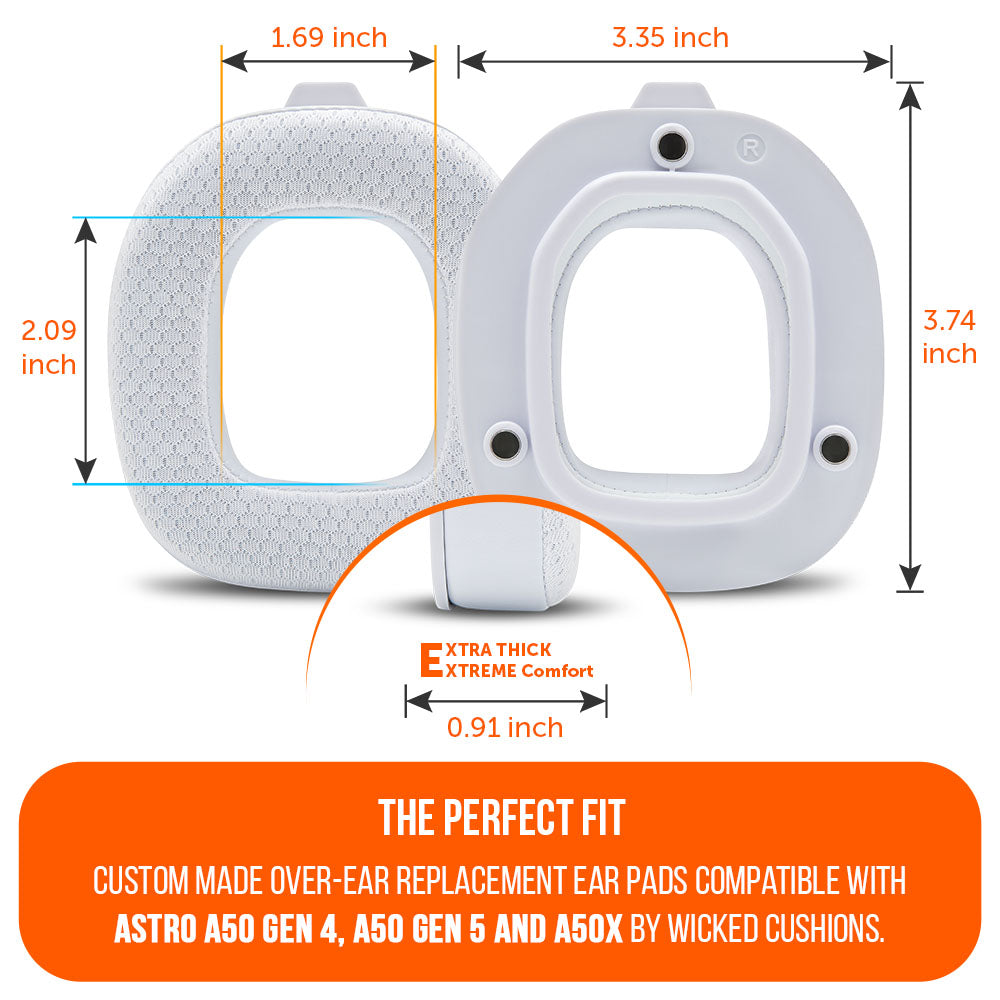 Wicked Cushions Astro A50 Gen 4, Gen 5 and A50X Earpads - WC FreeZe Cooling Gel