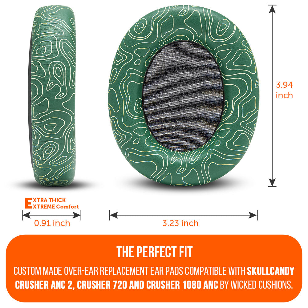 Wicked Cushions Skullcandy Crusher ANC 2, Crusher 720 and Crusher 1080 ANC Earpads - WC PadZ Crusher ANC 2