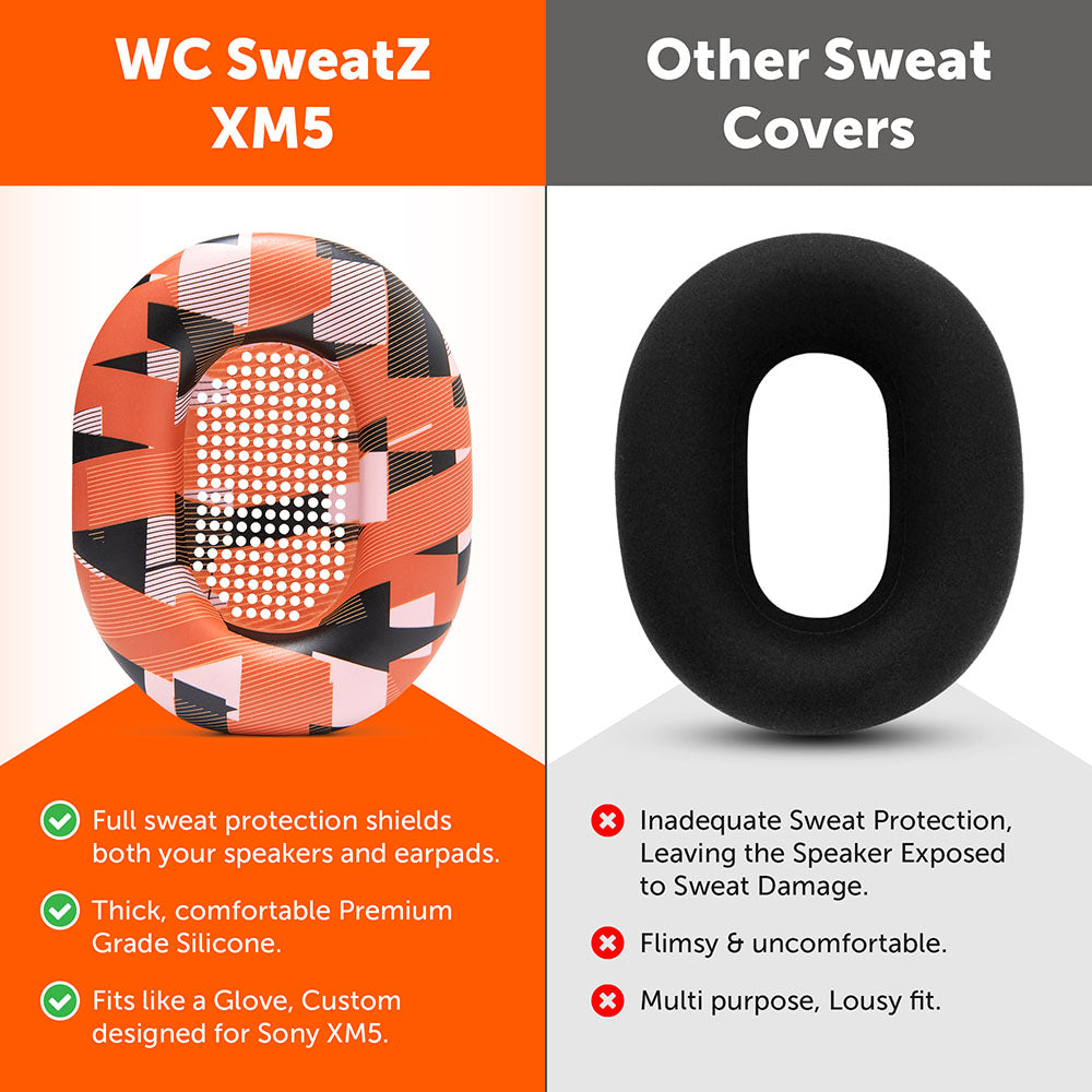 Wicked Cushions Sony WH-1000XM5 Earpad Sweat Covers - WC SweatZ