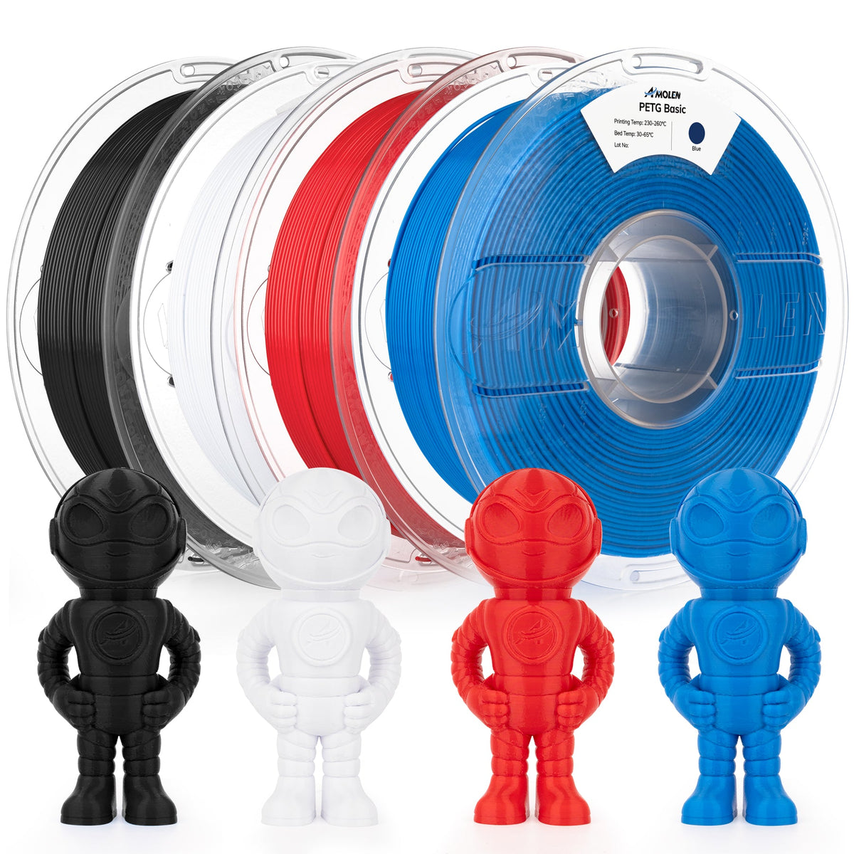 Amolen PETG Basic Variety Pack,4KG