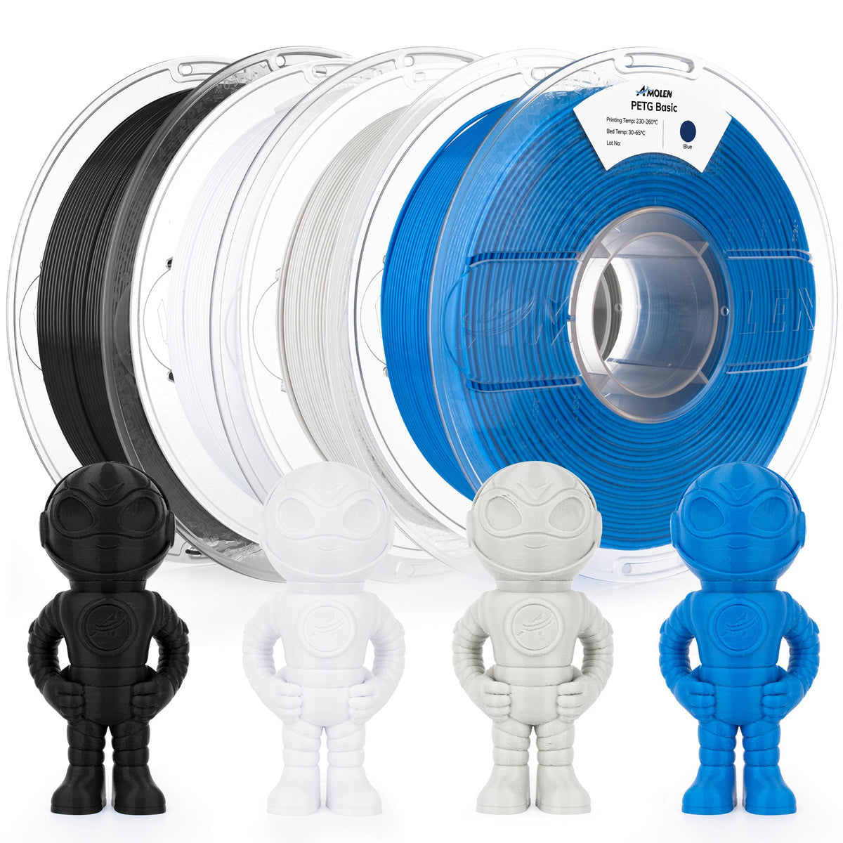 Amolen PETG Basic Variety Pack,4KG