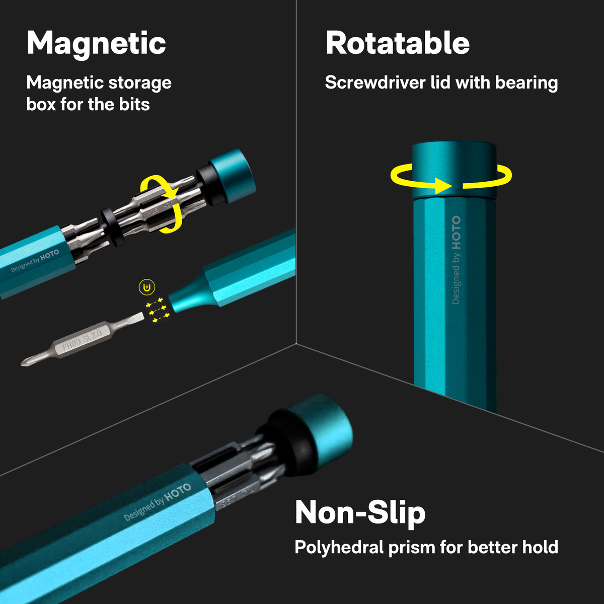 HOTO Precision Screwdriver Pen, 24 Bits, Manual