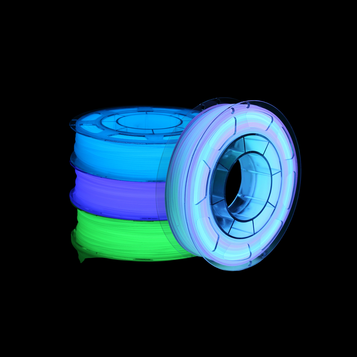 Amolen PLA Glow in the Dark Variety Pack (4x200g)