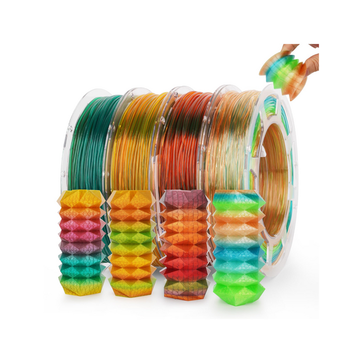 Amolen TPU Flexible Transparent Multicolor Rainbow Variety Pack (4x200g)