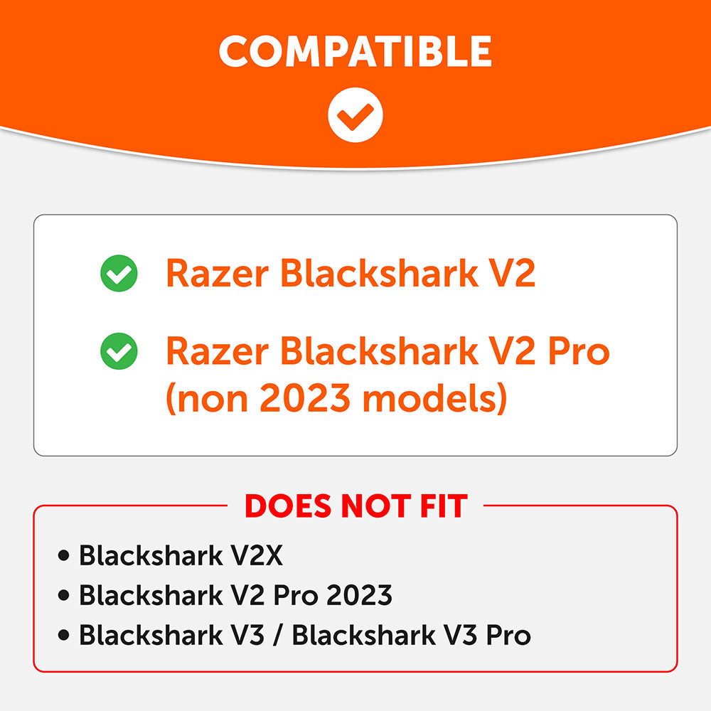 Wicked Cushions Razer Blackshark V2 Pro Earpads - WC FreeZe Cooling Gel (PRE 2023 model)
