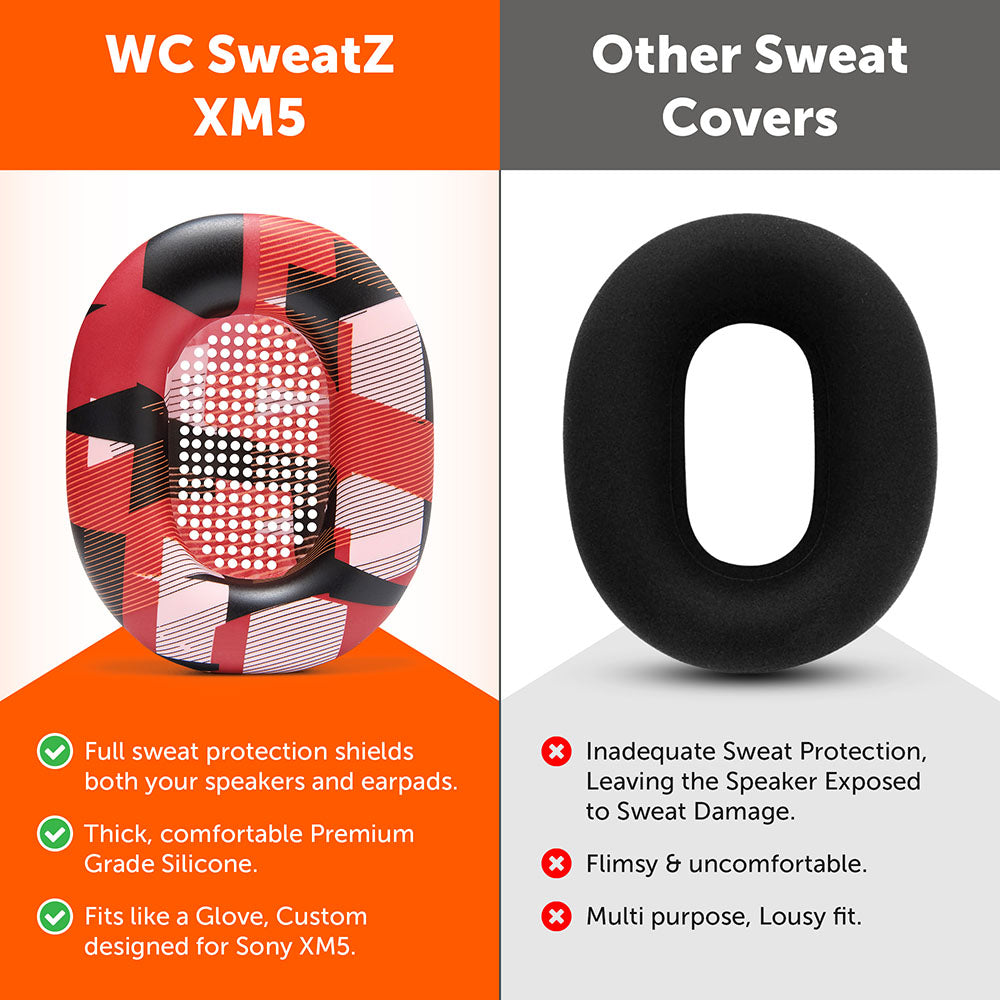 Wicked Cushions Sony WH-1000XM5 Earpad Sweat Covers - WC SweatZ