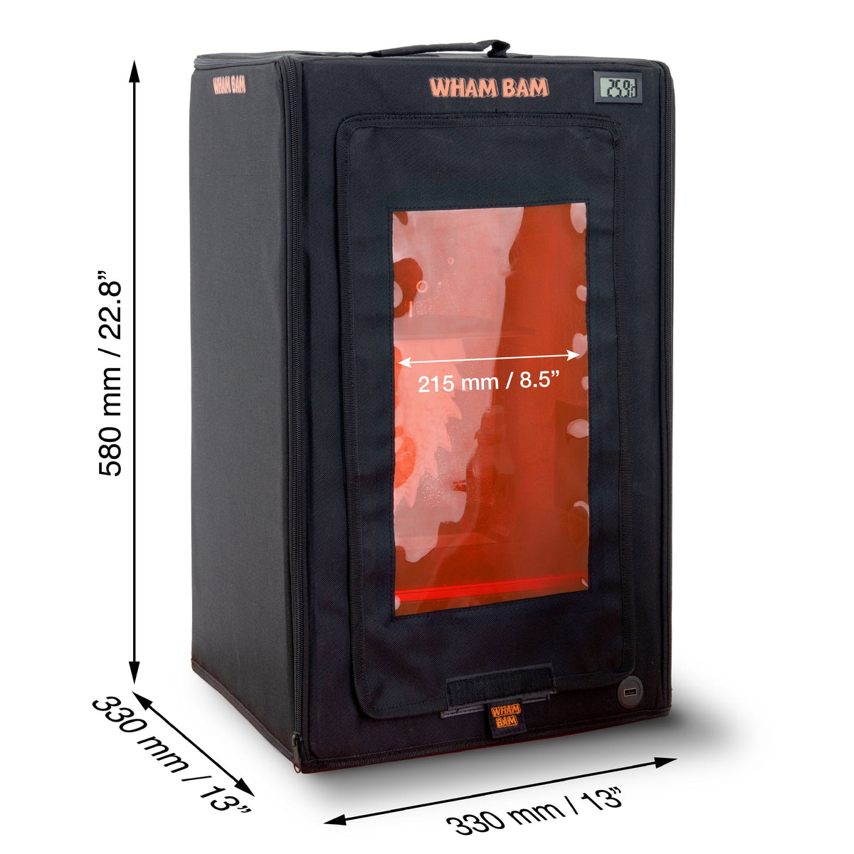 Resin HotBox external dimension diagram