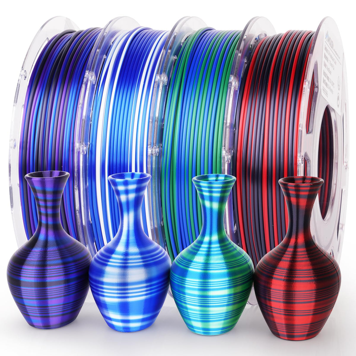 Amolen PLA Silk S-Series Variety Pack (4x1kg) - 1.75MM