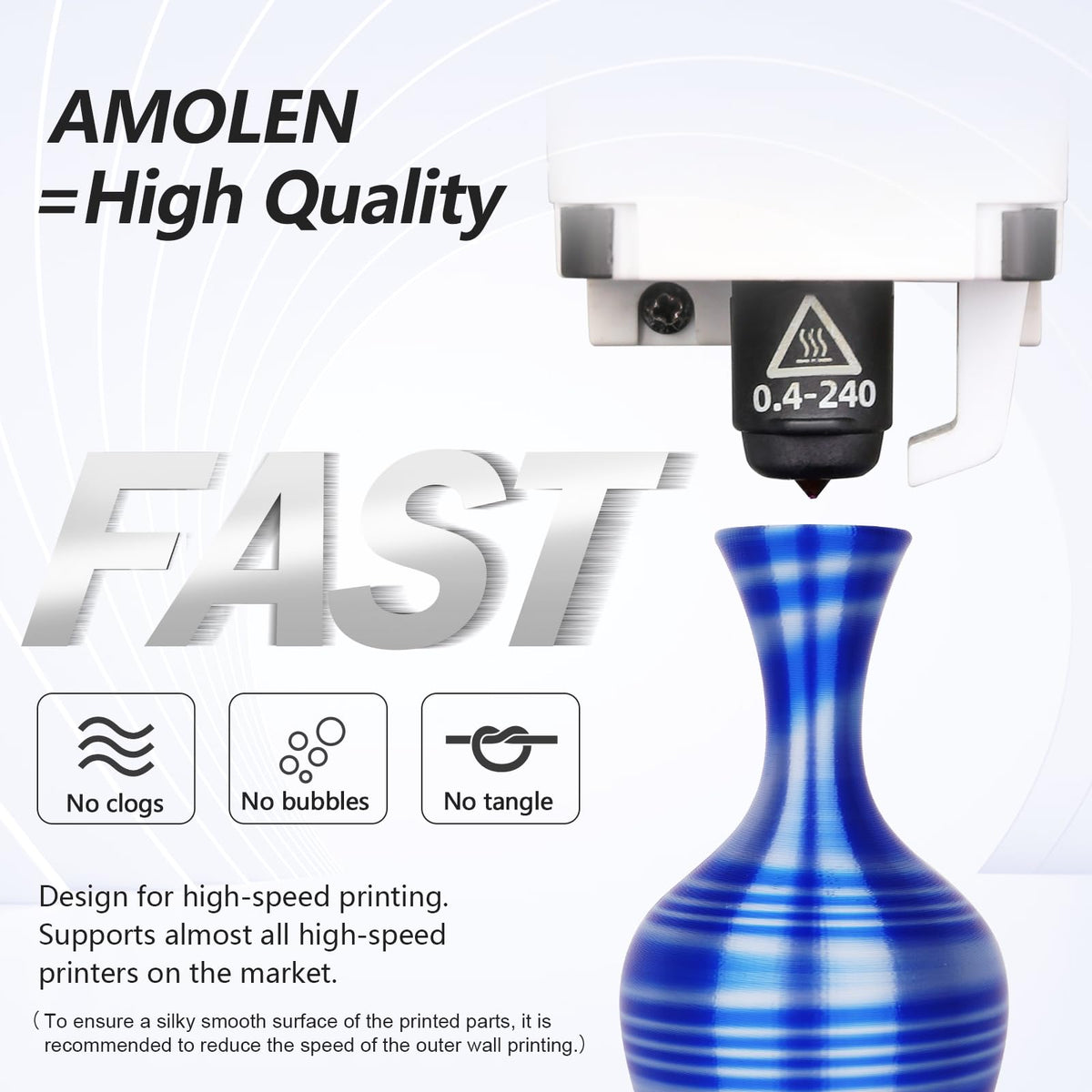 Amolen PLA Silk S-Series Variety Pack (4x200g) - 1.75MM