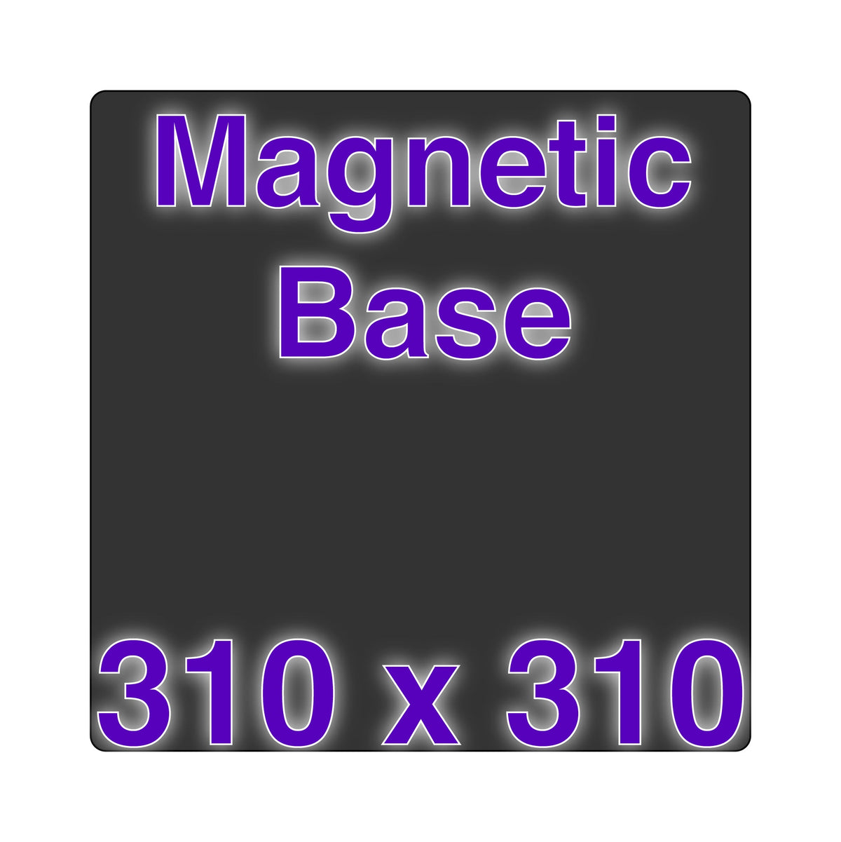 Wham Bam magnetic base labeled 310 x 310 mm