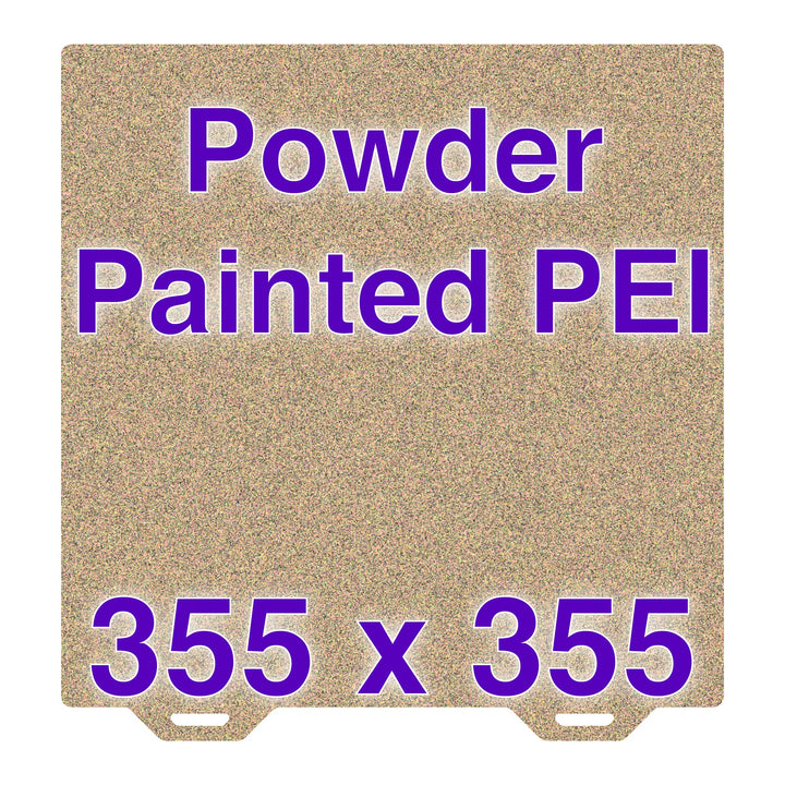 Wham Bam textured PEI Flexi Plate labeled 355 x 355 mm