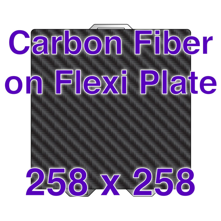 Wham Bam carbon-fiber Flexi Plate labeled 258 x 258 mm