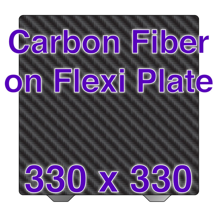 Wham Bam carbon-fiber Flexi Plate labeled 330 × 330 mm