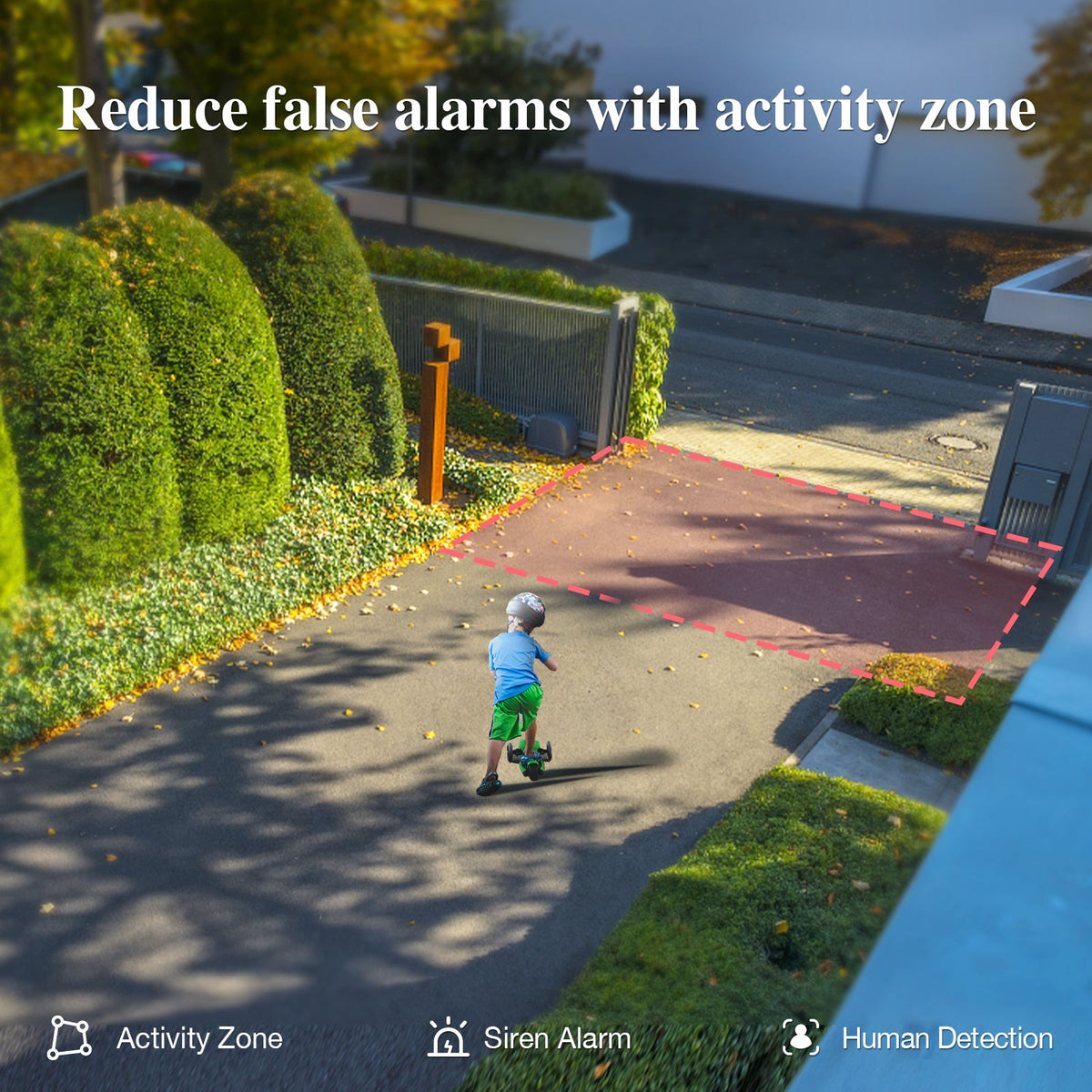 Sense-U Activity zone and motion detection illustration
