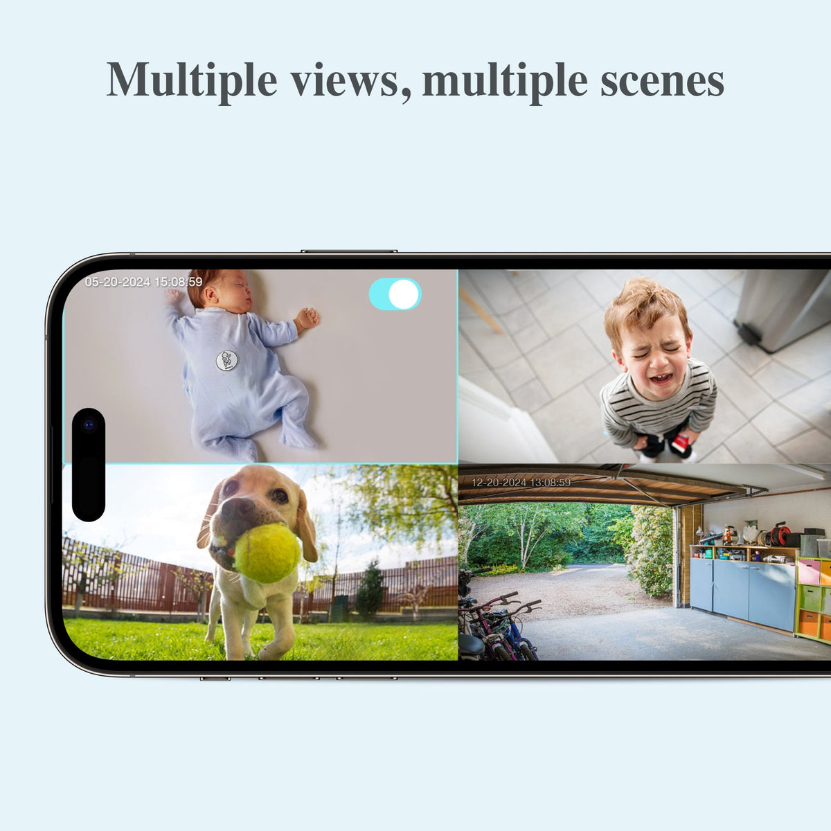 Sense-U Multiple camera views in Sense-U app