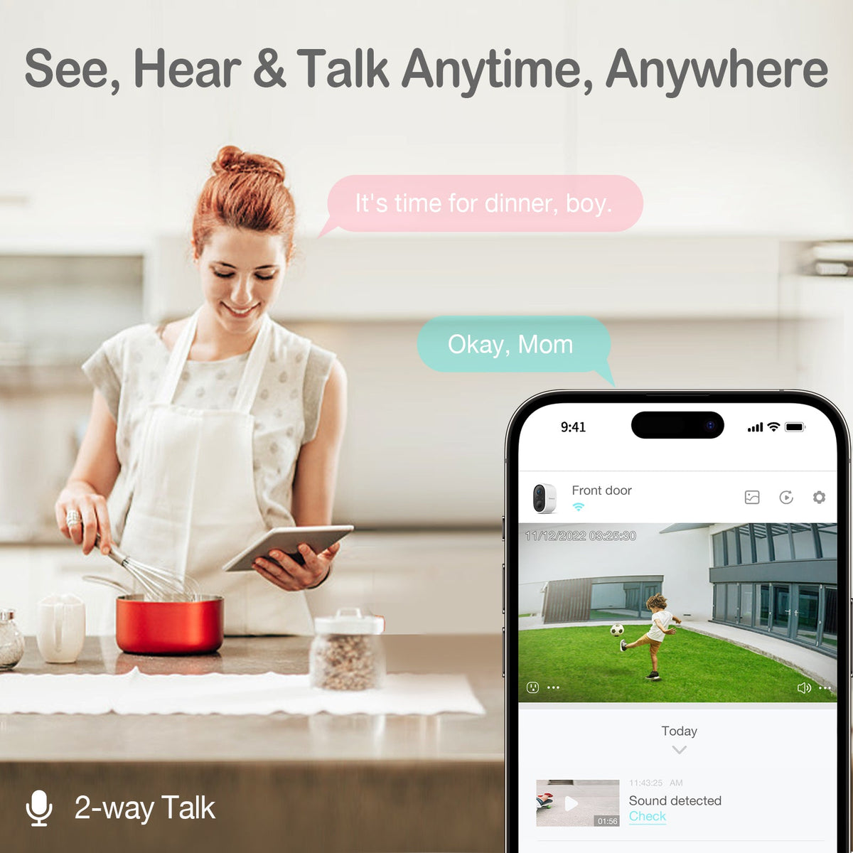 Sense-U Two-way talk illustration