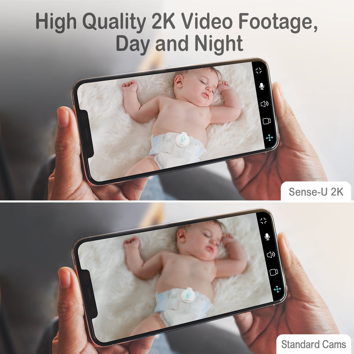 Sense-U Standard PTZ camera night viewing comparison