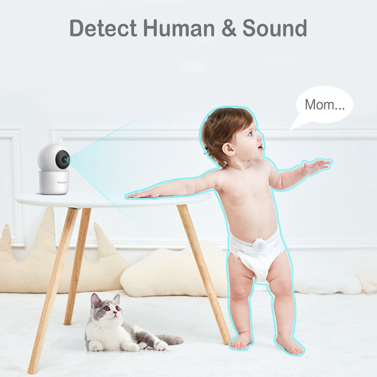 Sense-U Sound and motion detection illustration