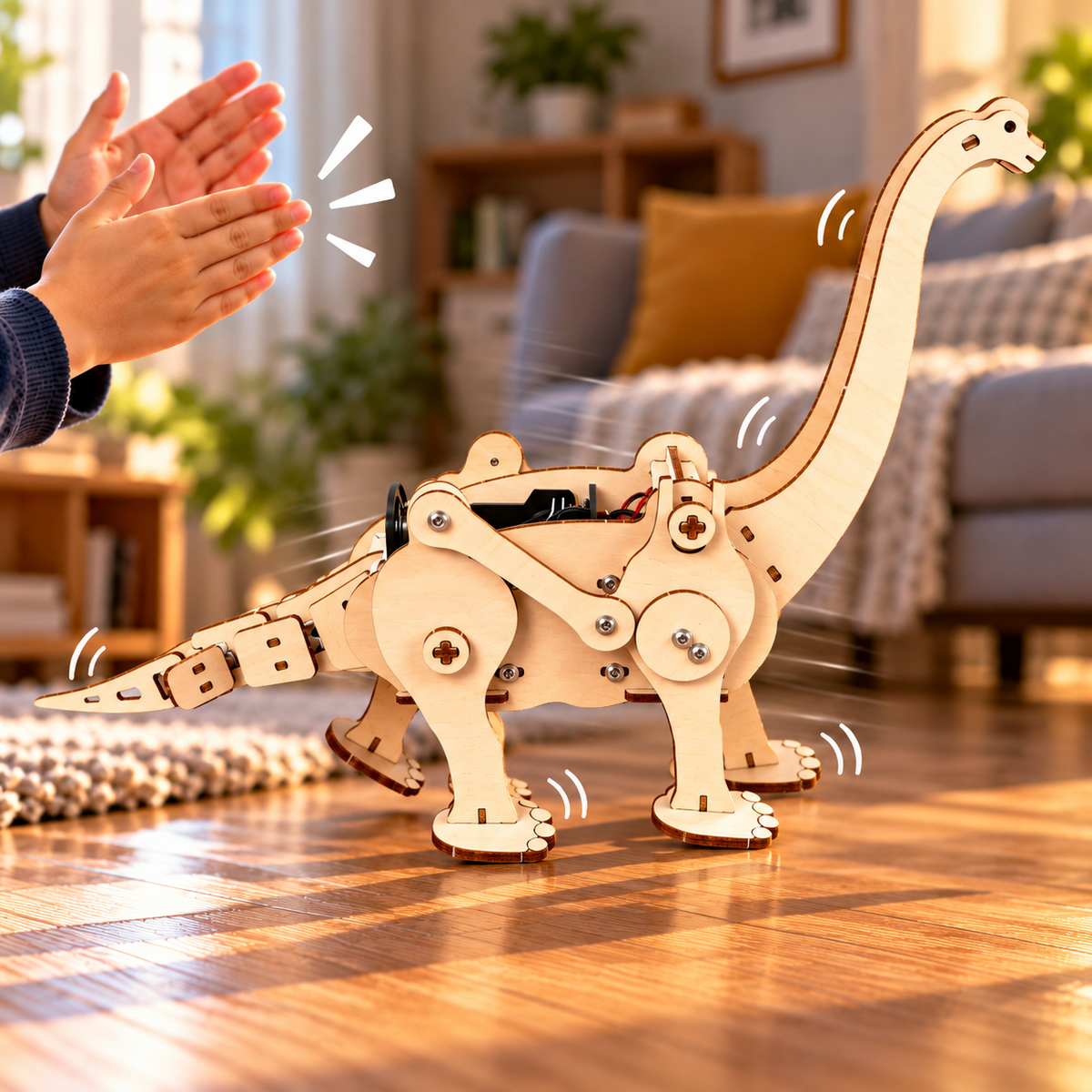 Kitsville ST078: Clapping demonstration with Brachiosaurus
